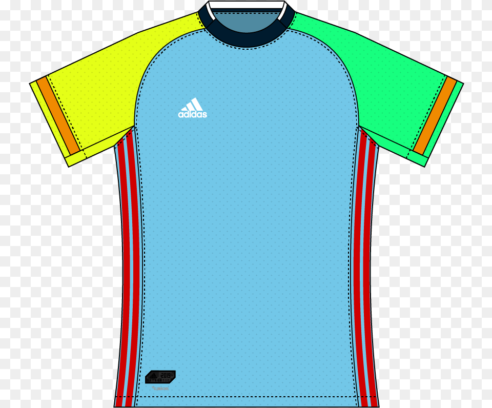 Adidas Caillou 01 Active Shirt, Clothing, T-shirt, Jersey Free Png Download