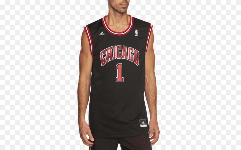 Adidas Chicago Bulls Derrick Rose Chicago Basketball Jersey Adidas, Clothing, Shirt, Adult, Male Png Image