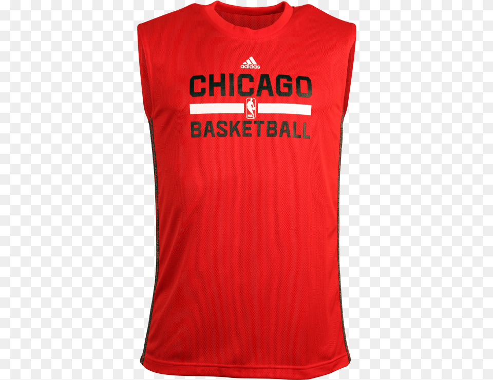 Adidas Chicago Bulls Men S Winter Hoops Reversible Active Shirt, Clothing Png Image