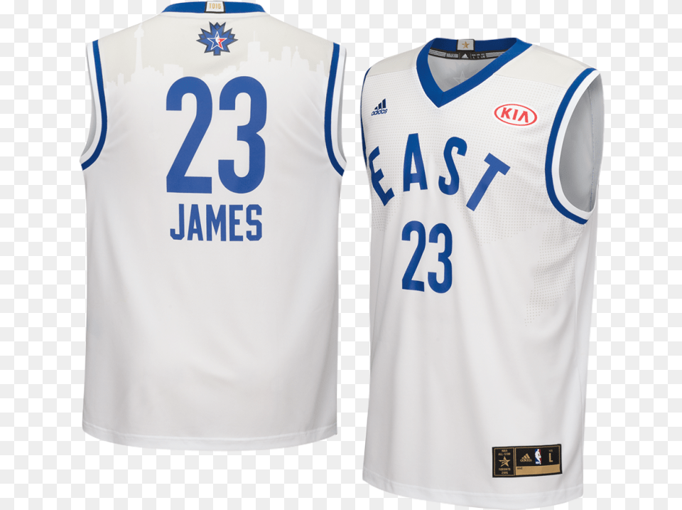 Adidas Cleveland Cavaliers Lebron James East All Star Number, Clothing, Shirt, Jersey, Adult Png