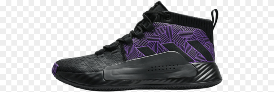 Adidas Dame 5 Marvel Black Panther Kids Youth Basketball Adidas Dame 5 Black Panther, Clothing, Footwear, Shoe, Sneaker Free Png Download