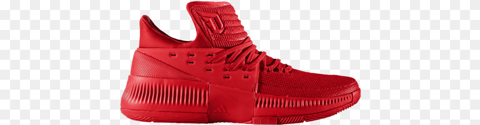 Adidas Damian Lillard Red Eye Sneakerclearance Adidas Dame 3, Clothing, Footwear, Shoe, Sneaker Png Image