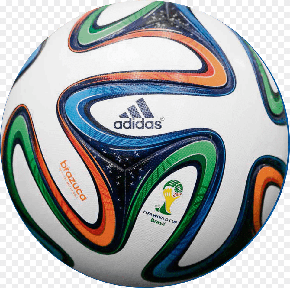 Adidas Explica Cmo Elabora El Baln Con Que Se Jugar Adidas Brazuca Official Match Ball White Blue, Football, Rugby, Rugby Ball, Soccer Free Png Download