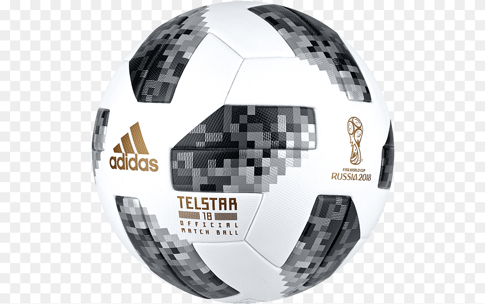 Adidas Football Background Image Telstar Official Match Fifa World Cup 2018 Ball, Soccer, Soccer Ball, Sport Free Png