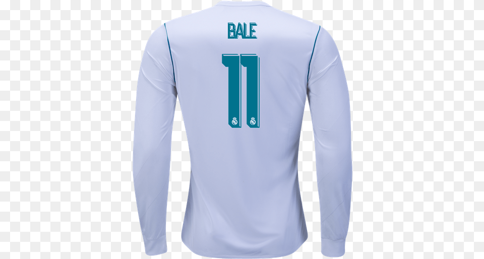 Adidas Gareth Bale Adidas Marcelo Real Madrid Long Sleeve Home Jersey, Clothing, Long Sleeve, Shirt, T-shirt Png