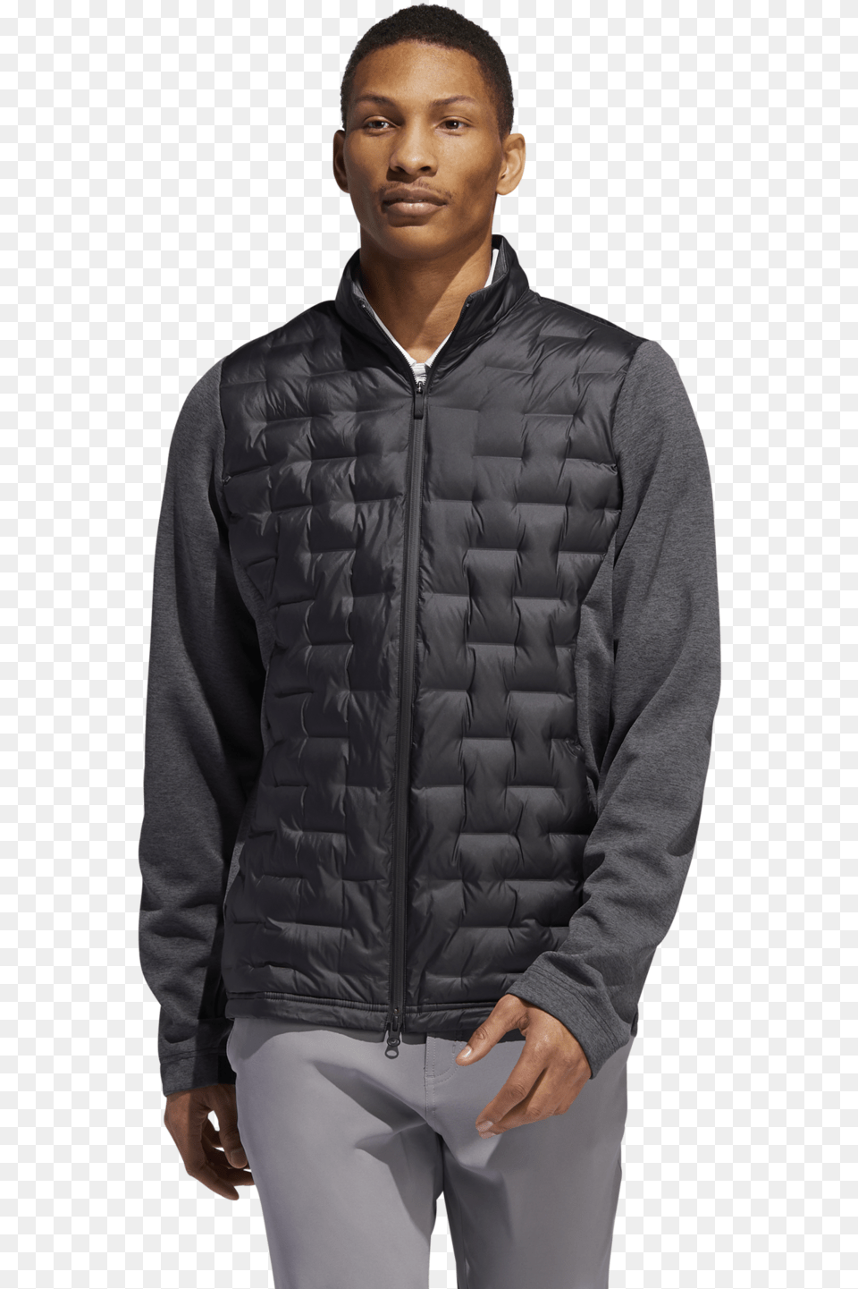 Adidas Golf Jacket Mens, Vest, Coat, Clothing, Lifejacket Png Image