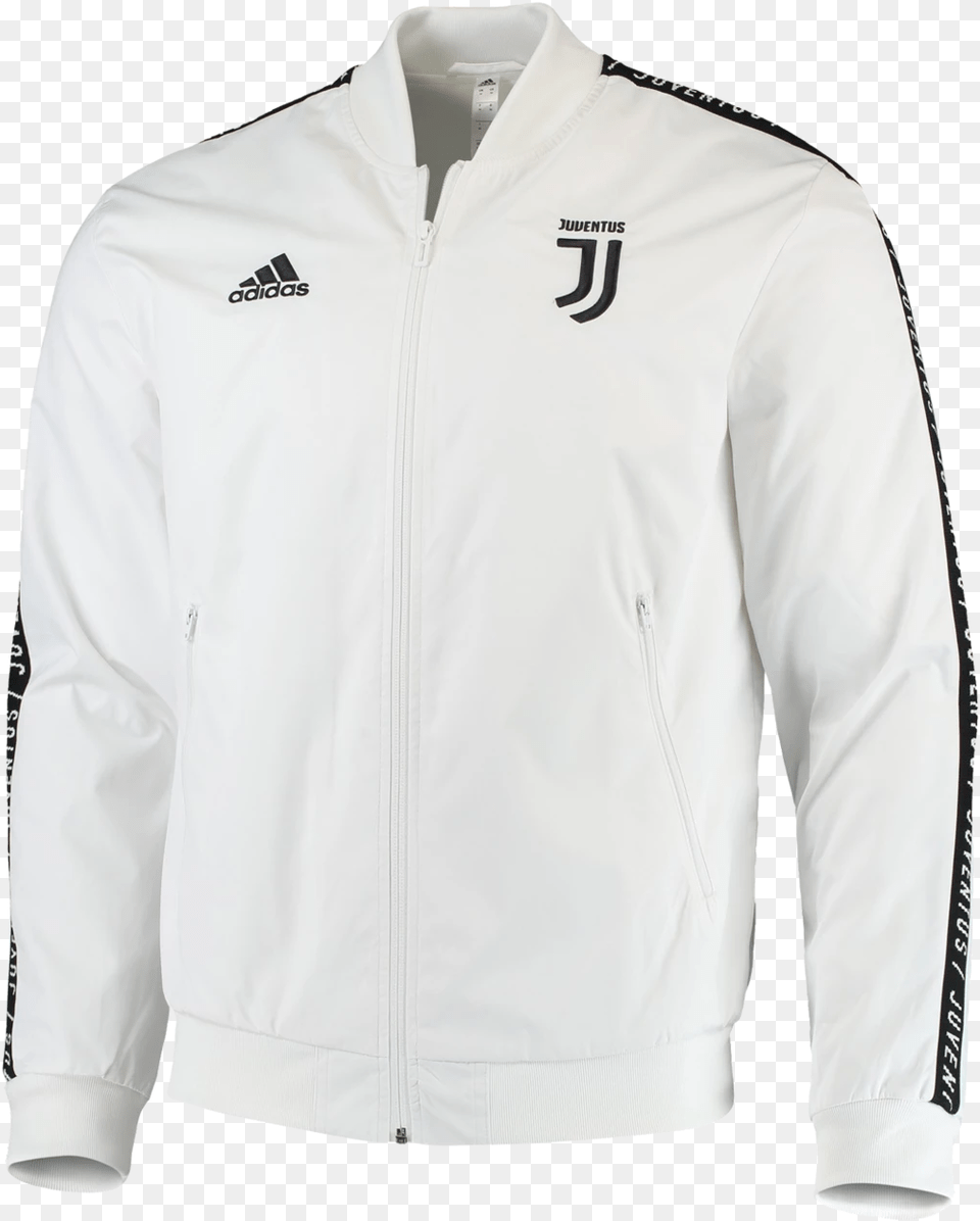 Adidas Juventus White Jacket, Clothing, Coat, Hoodie, Knitwear Free Transparent Png