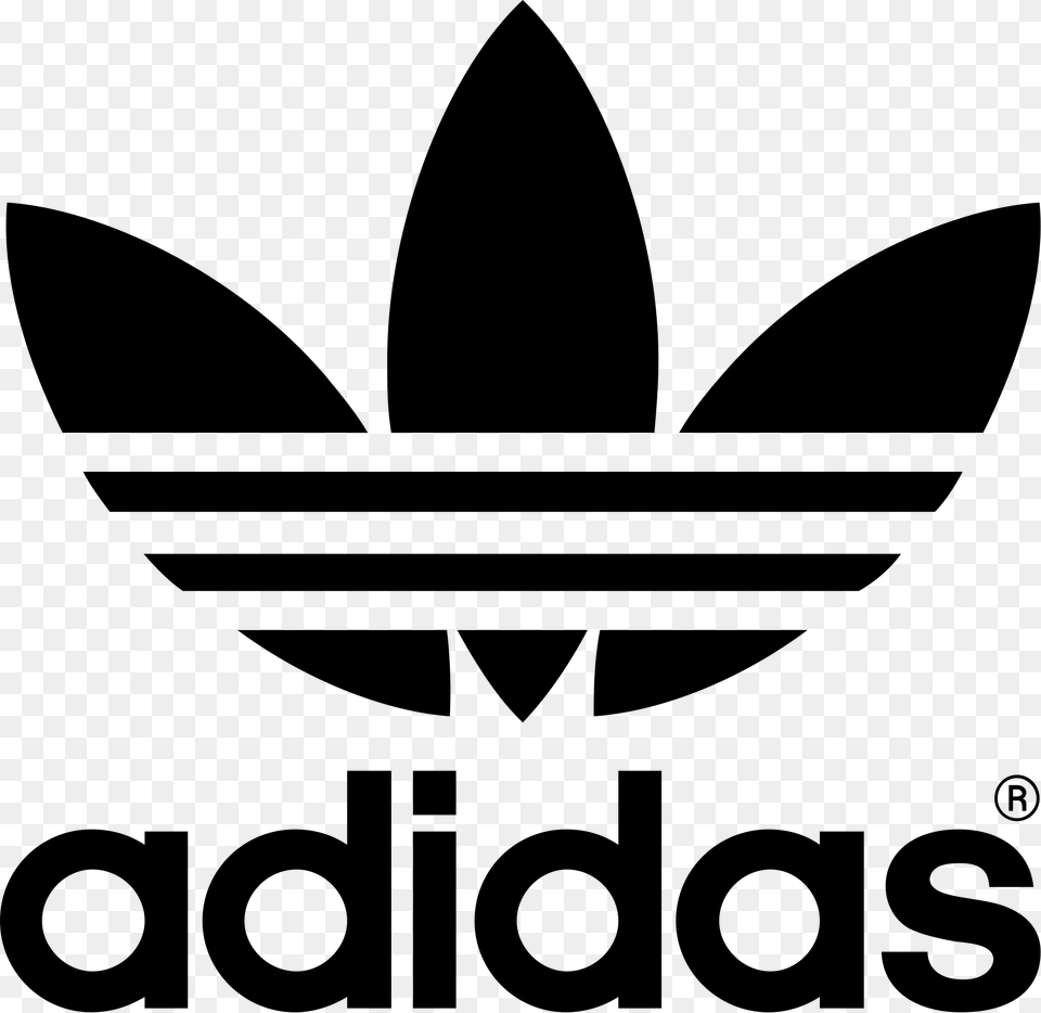 Adidas Logo, Gray Png