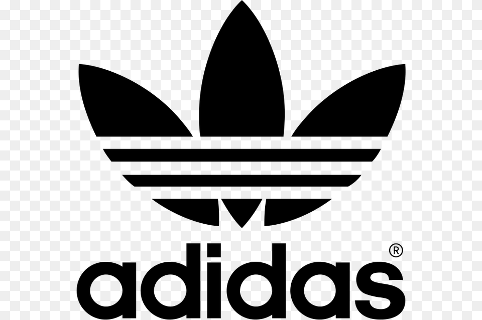 Adidas Logo Black, Gray Png