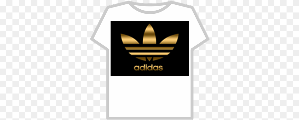 Adidas Logo Dourado Roblox T Shirt, Clothing, T-shirt Free Png