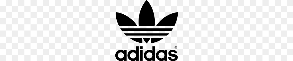 Adidas Logo Image, Gray Free Png