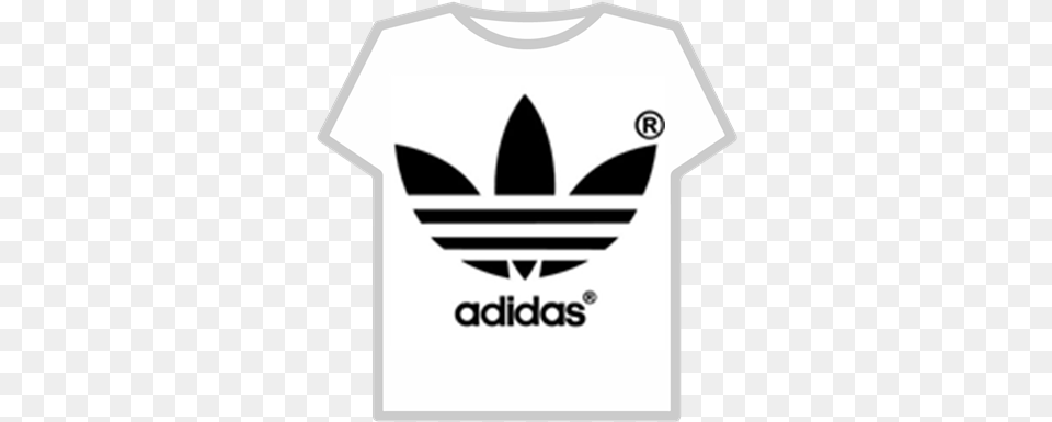 Adidas Logo Leaf Roblox Adidas T Shirt Roblox Free, Clothing, T-shirt, Stencil Png Image
