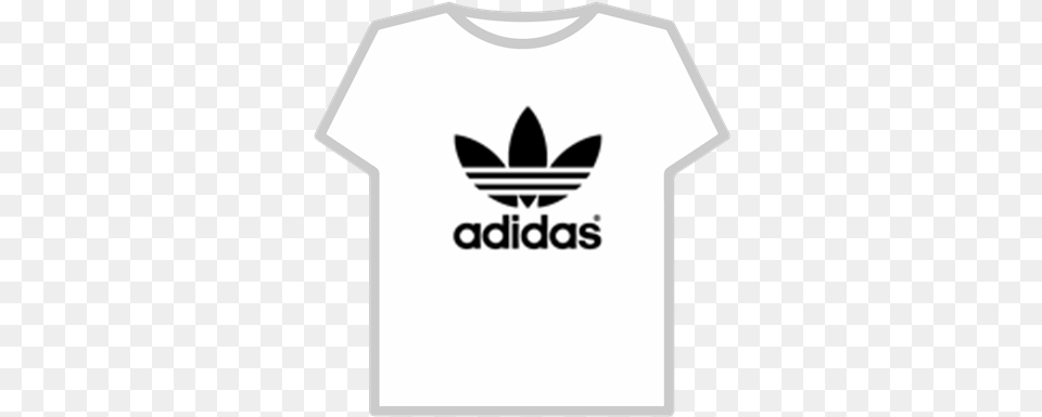 Adidas Logo T Shirt Roblox Transparent Background, Clothing, T-shirt Free Png