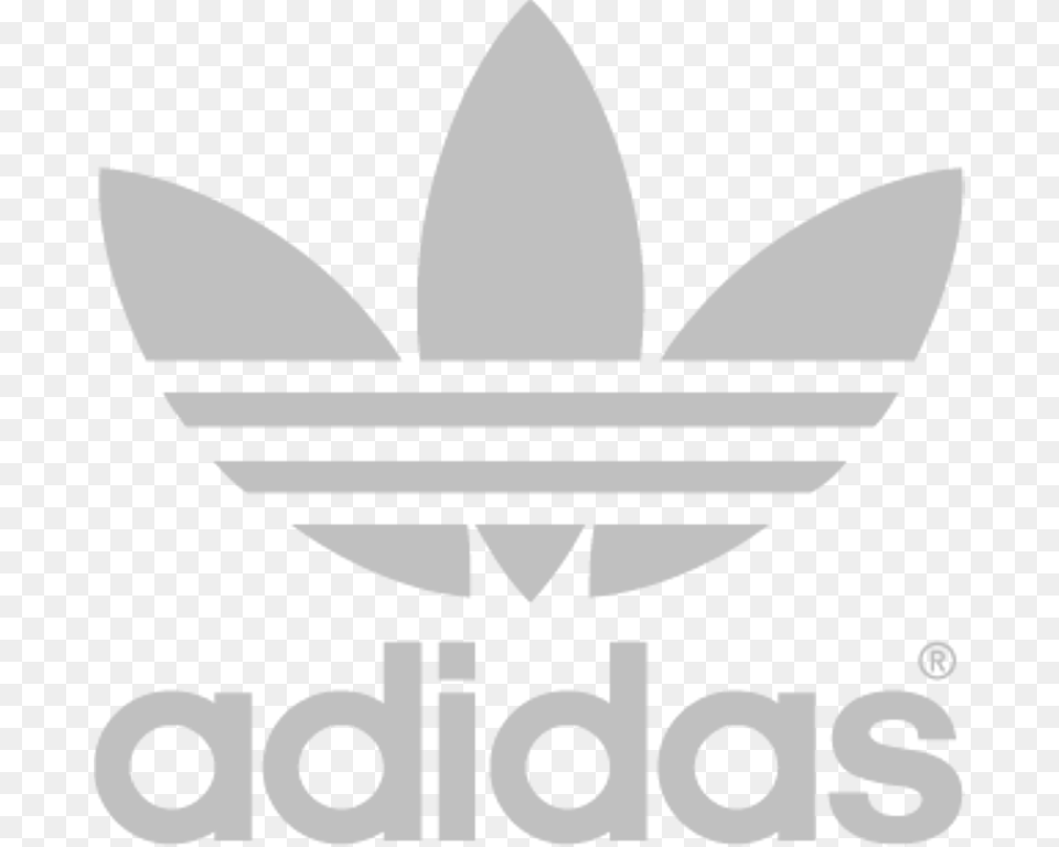 Adidas Logo White Adidas Originals I Trefoil 9 12 Months, Gray Free Png