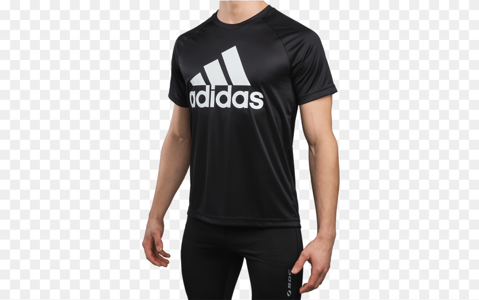 Adidas M D2m Logo Tee Model01 Detail Adidas 2 In 1 Tank Top, Clothing, Shirt, T-shirt, Adult Free Png