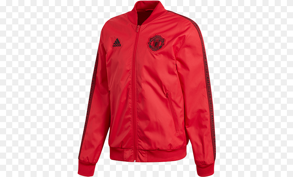 Adidas Manchester United Jacket, Clothing, Coat, Hoodie, Knitwear Free Png Download