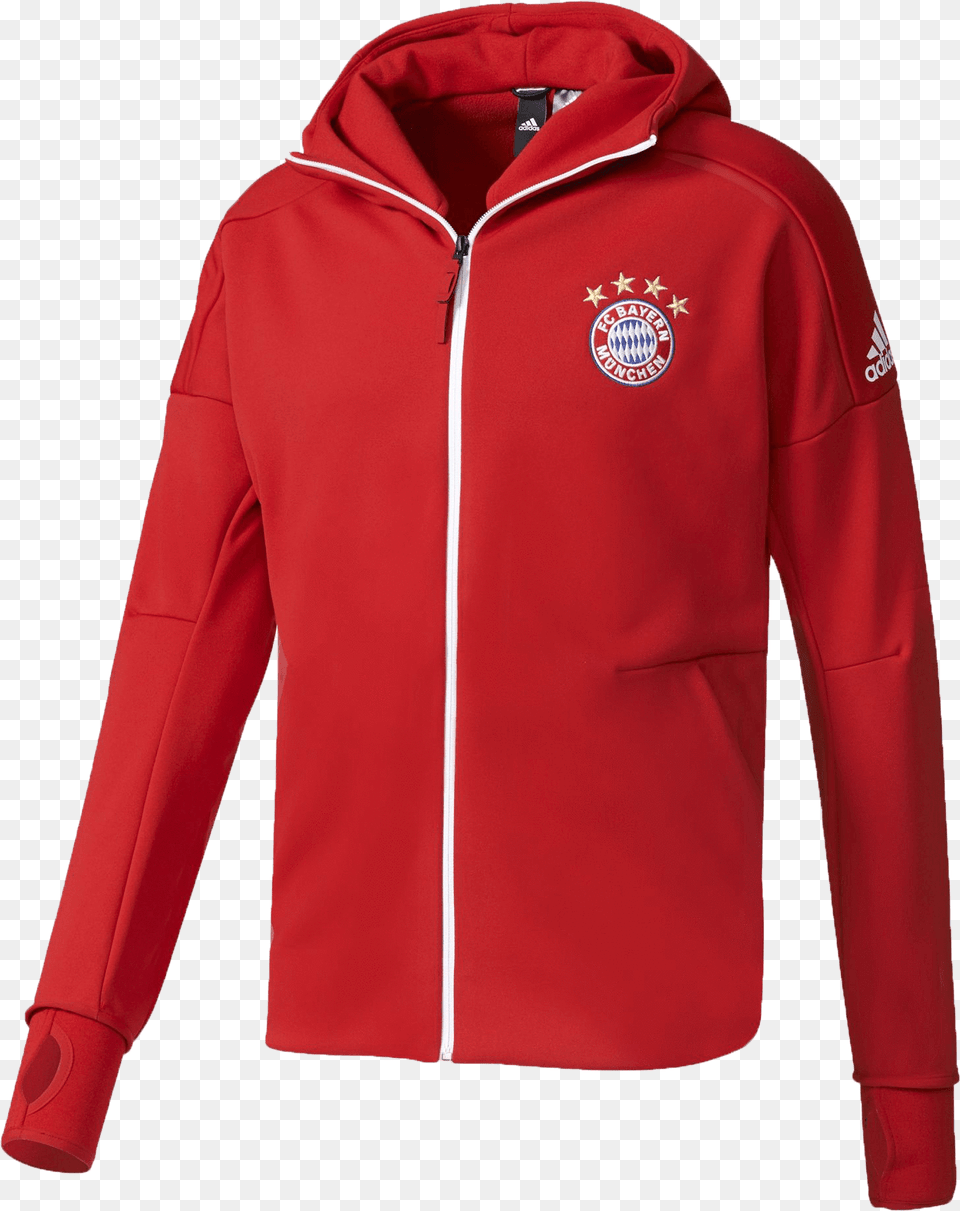 Adidas Men39s Bayern Munich Anthem Z, Clothing, Coat, Fleece, Hood Free Png Download