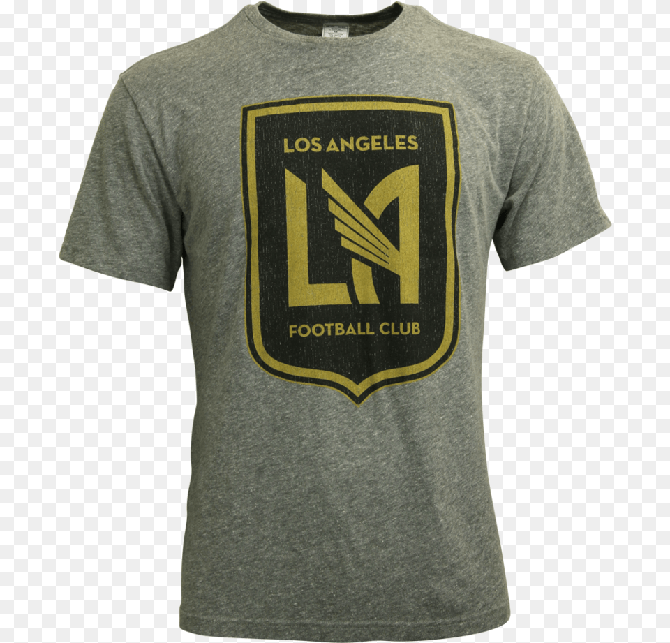 Adidas Menu0027s Lafc 1819 Tri Blend Tee Greyblackgold Los Angeles Fc Logo, Clothing, Shirt, T-shirt, Adult Free Transparent Png