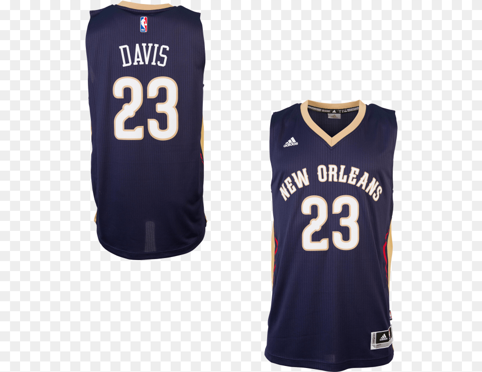 Adidas New Orleans Pelicans Anthony Davis Road Swingman Golden State Warriors Jersey, Clothing, Shirt, T-shirt Free Png