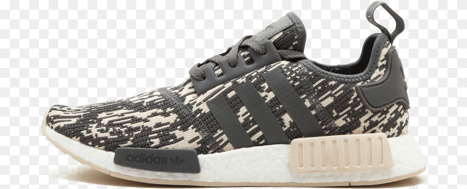 Adidas Nmd R1 12 Shoes Core Grey Core Beige, Clothing, Footwear, Shoe, Sneaker Free Png