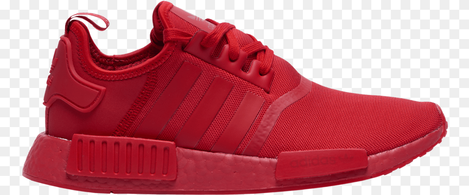 Adidas Nmd R1 Red Fv9017 Release Date Info Adidas Nmd R1 Scarlet, Clothing, Footwear, Shoe, Sneaker Png Image