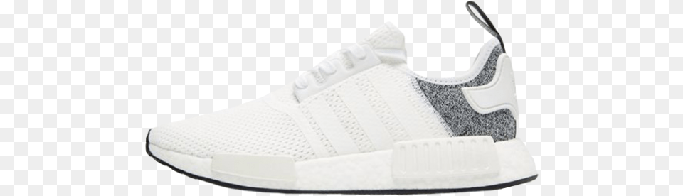 Adidas Nmd R1 White Grey Jd Exclusivetitle Adidas Adidas Nmd White Grey, Clothing, Footwear, Shoe, Sneaker Free Png Download