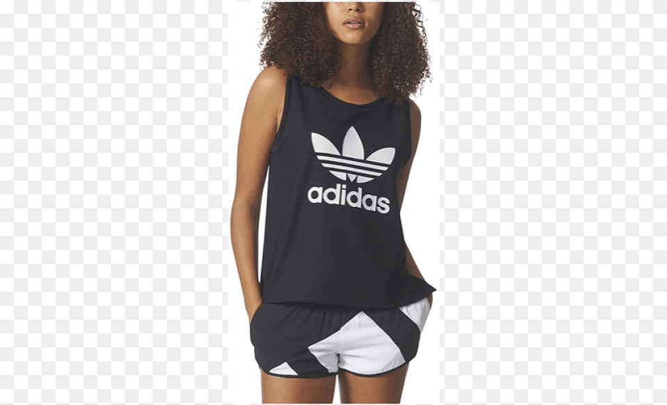 Adidas Originals Eqt Trefoil Tank Adidas, Adult, Female, Person, Woman Png