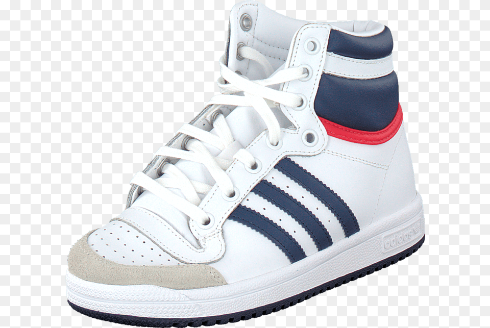 Adidas Originals Top Ten Hi C Ftwr Whitedark Bluepower Samba Millenium, Clothing, Footwear, Shoe, Sneaker Png Image