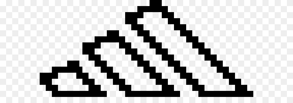 Adidas Pixel Art Maker, Gray Png