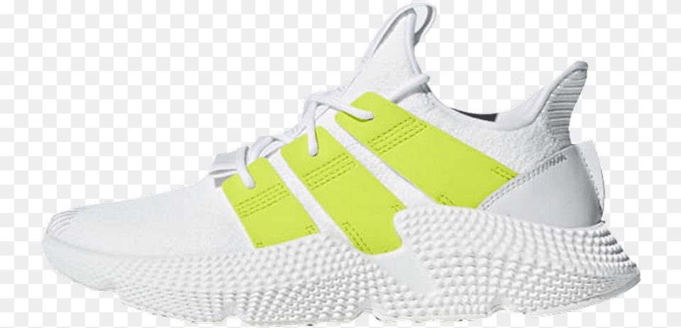 Adidas Prophere White Volt Womens Where To Buy Adidas Prophere White Yellow, Clothing, Footwear, Shoe, Sneaker Png