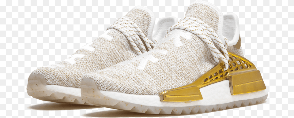 Adidas Pw Hu Holi Nmd Mc Pw Human Race Gold, Clothing, Footwear, Shoe, Sneaker Png