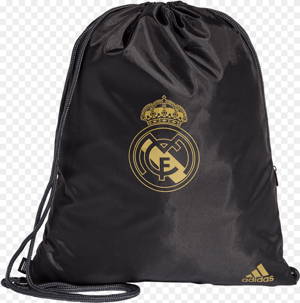 Adidas Real Madrid Trainingsbeutel Gym Bag Schwarzgold Real Madrid, Clothing, Hoodie, Knitwear, Sweater Free Png Download