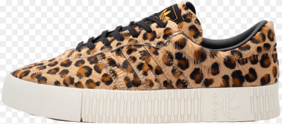 Adidas Sambarose Leopard Print Adidas Samba Rose Leopard, Clothing, Footwear, Shoe, Sneaker Png Image