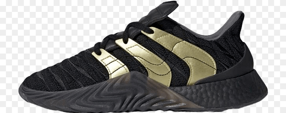 Adidas Sobakov Boost Black Gold Lace Up, Clothing, Footwear, Shoe, Sneaker Free Transparent Png