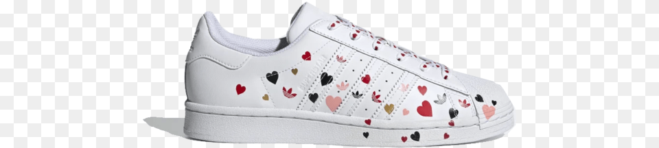 Adidas Superstar Valentine39s Day, Clothing, Footwear, Shoe, Sneaker Png Image