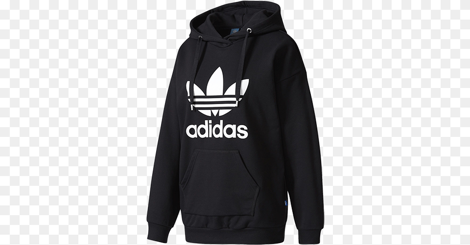 Adidas Sweatshirt Adidas Trefoil Hoodie, Clothing, Knitwear, Sweater, Hood Free Transparent Png