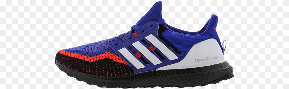 Adidas Ultra Boost Blue Red Shoes Ultraboost Dna Black White, Clothing, Footwear, Shoe, Sneaker Png Image