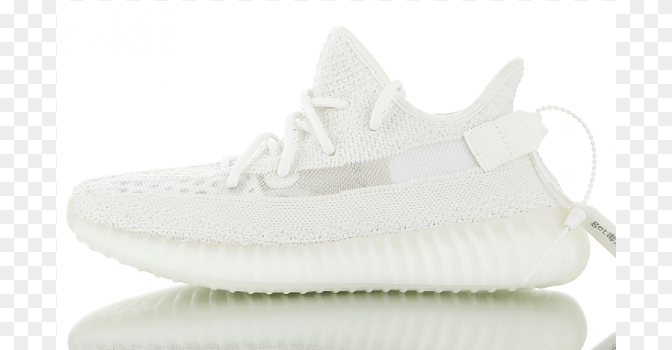 Adidas Yeezy Boost 350 V2 All White Yeezy V2 All White, Clothing, Footwear, Shoe, Sneaker Png