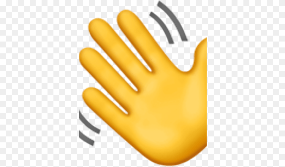 Adios Iphone Wave Hand Emoji, Clothing, Glove, Baseball, Baseball Glove Free Png