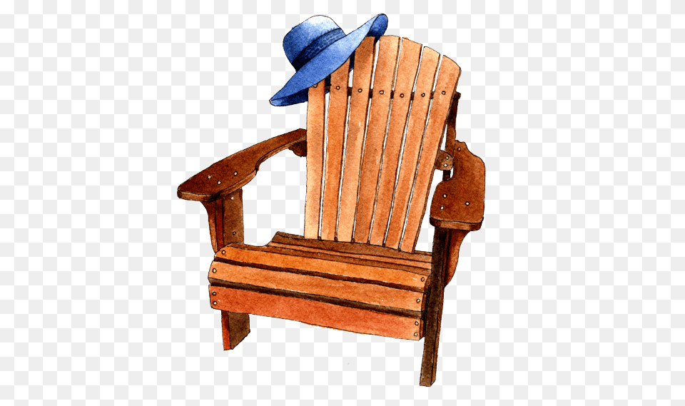 Adirondack Chair Blue Hat Rocking Chair, Clothing, Furniture, Armchair Png Image