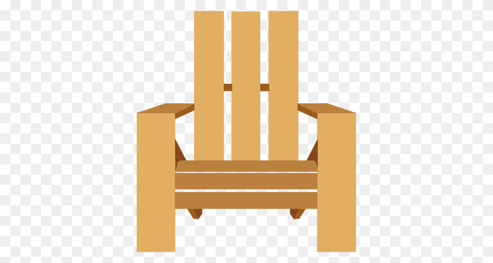 Adirondack Chair Front View, Furniture Png