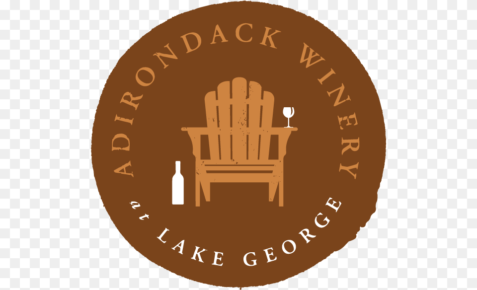 Adirondack Winery Dark Seal Logo Illustration, Furniture, Disk Free Png Download