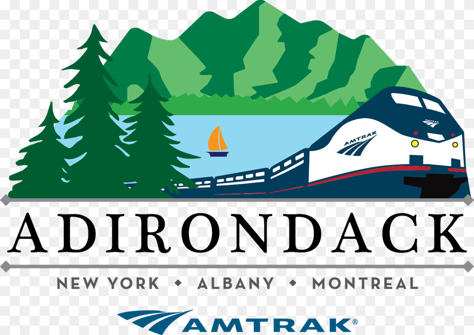 Adirondak Amtrak Empire Service Logo, Railway, Train, Transportation, Vehicle Free Png