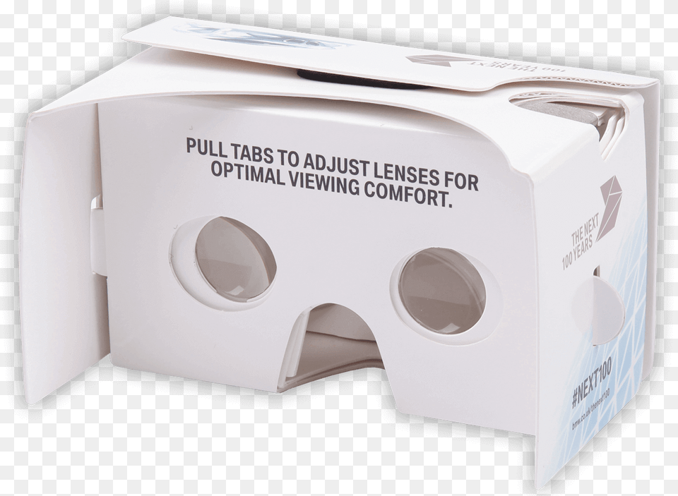 Adjustable Lenses Branded Vr Cardboard Back View Carton, Box Png Image