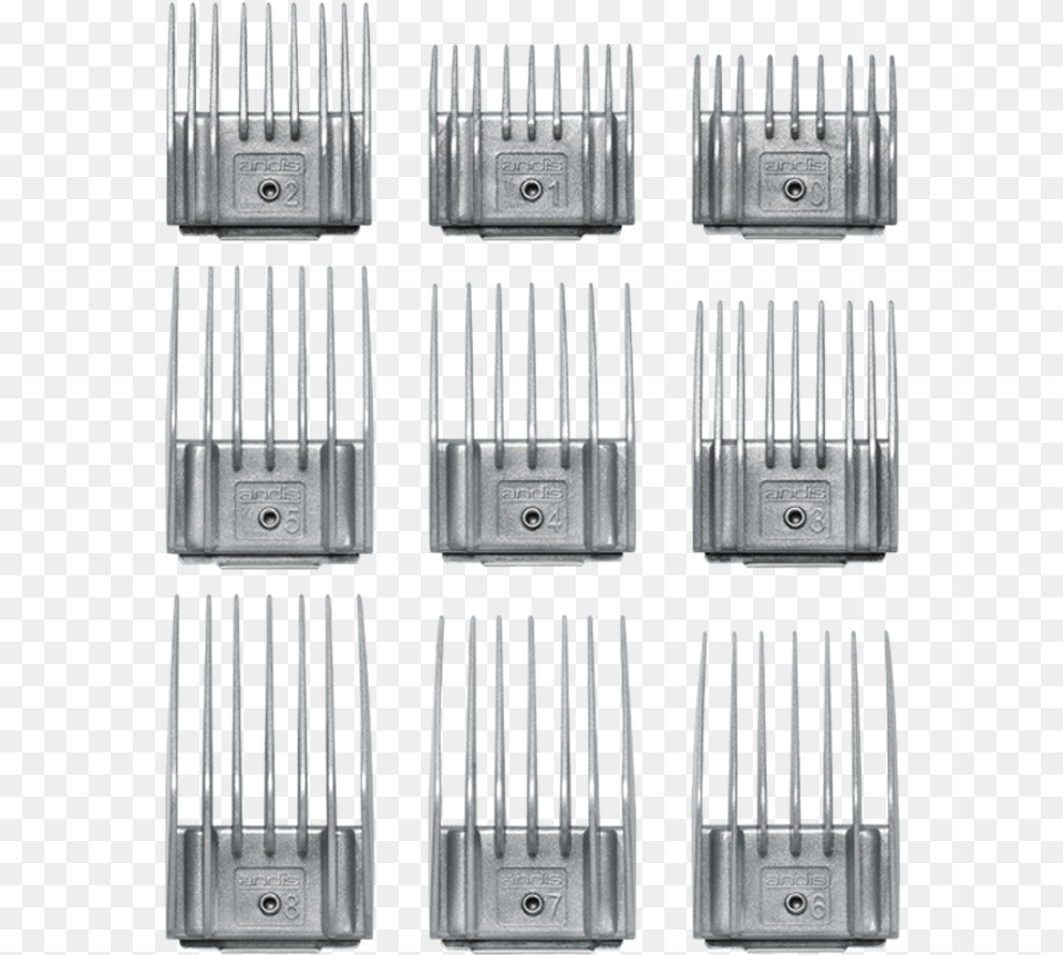 Adjustable Spring 9 Comb Set Andis, Cutlery, Fork Free Png Download