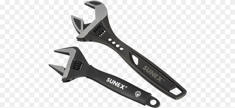 Adjustable Wrench Set 8 Widemouth Amp 10 Tactical Sunex 8in Wide Jaw Adjustable Wrench, Blade, Razor, Weapon Free Png