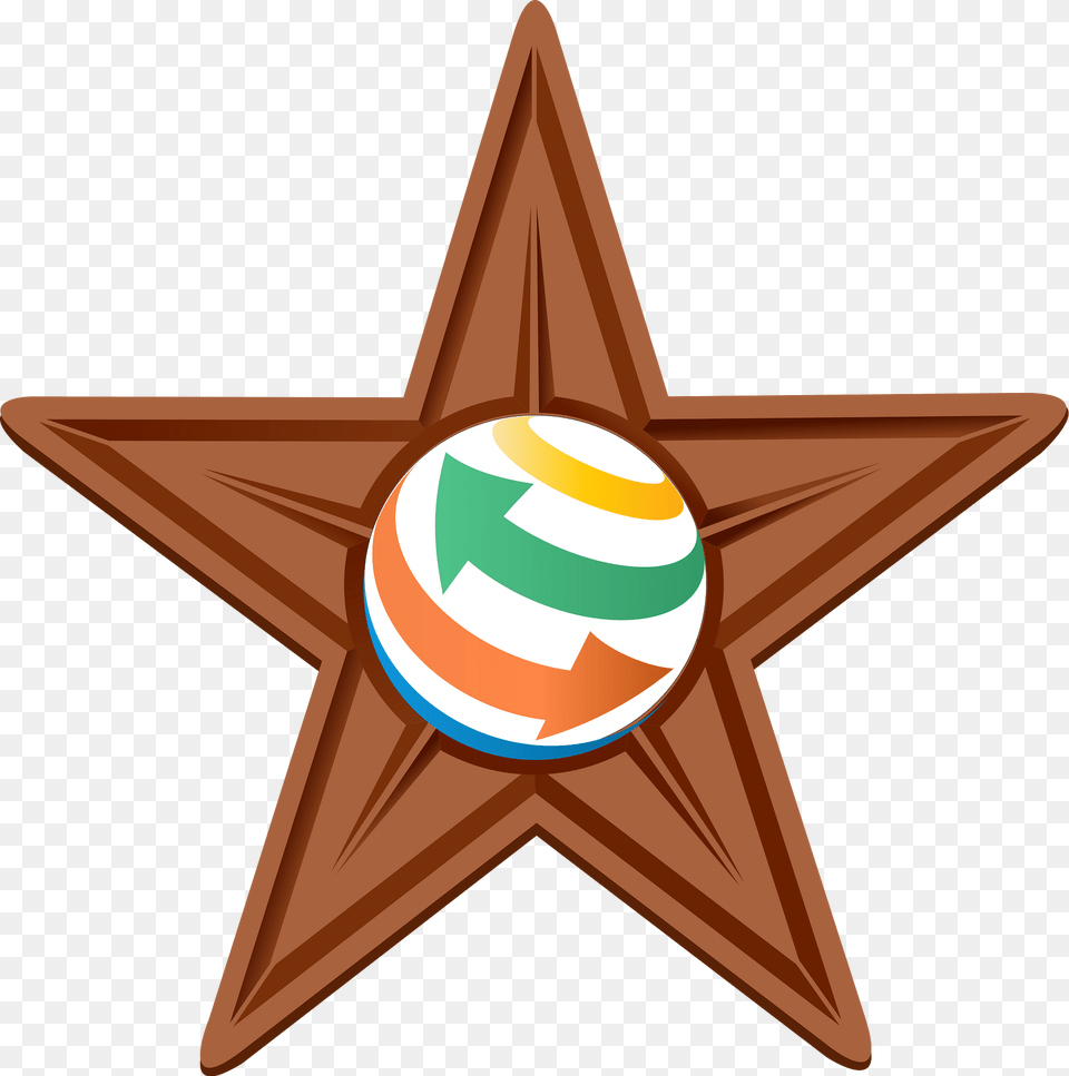 Admin Barnstar Merit Clipart, Star Symbol, Symbol, Rocket, Weapon Free Png Download