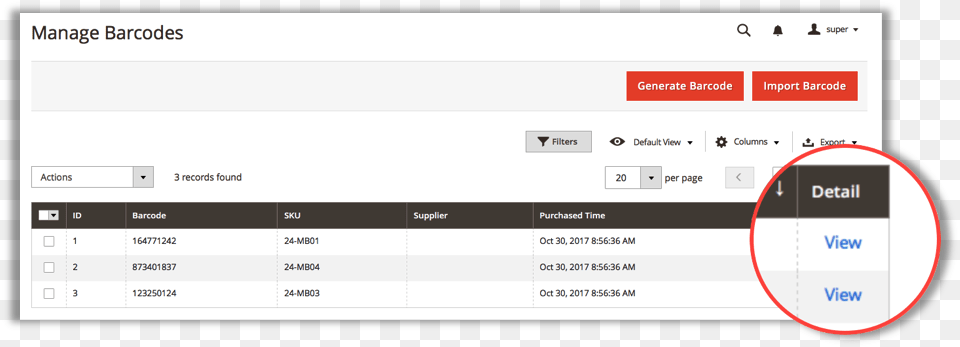 Admin Can Also View Details Magento 2 Barcode Field, Text Free Transparent Png