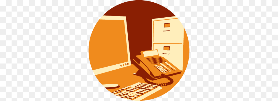 Admin Office Icon, Electronics, Furniture, Table, Phone Png Image