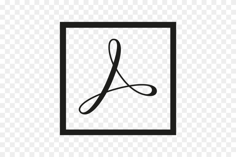 Adobe Acrobat Icon Logo Template For Handwriting, Text Free Png Download